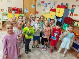 В группе «Росинка» мы с радостью отметили день рождения В группе «Росинка» мы с радостью отметили день рождения.
